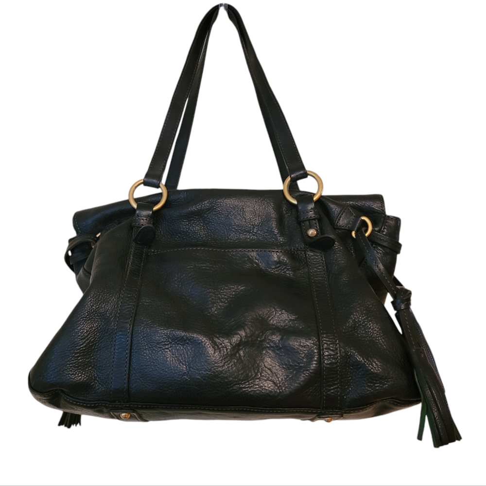 DOONEY & BOURKE | Extra Large Florentine Satchel, Brass Hardware - Picture 3 of 8